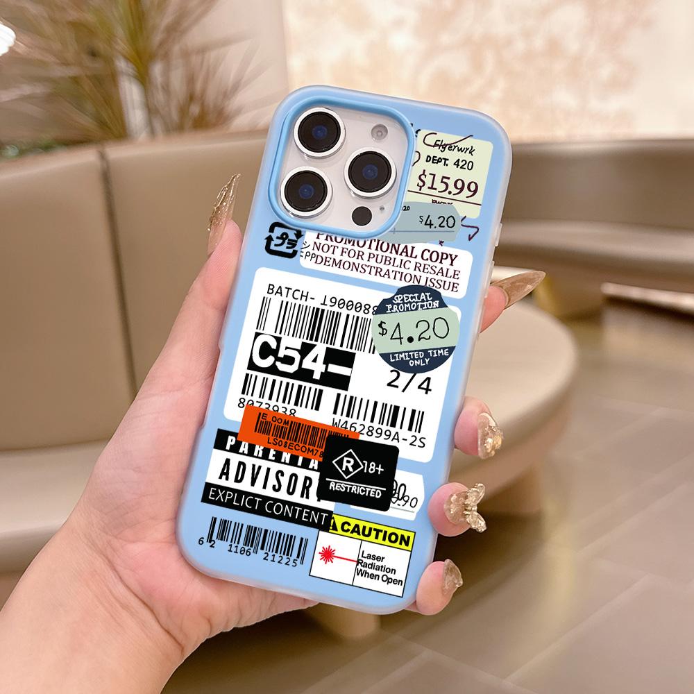 

Luxury Fashion Stamp Label Barcode 2 in 1 Phone Case for Motorola Moto Edge G Stylus 60 G64 G73 G54 G24 50 Fusion Neo Pro 4G 5G Moto POWER