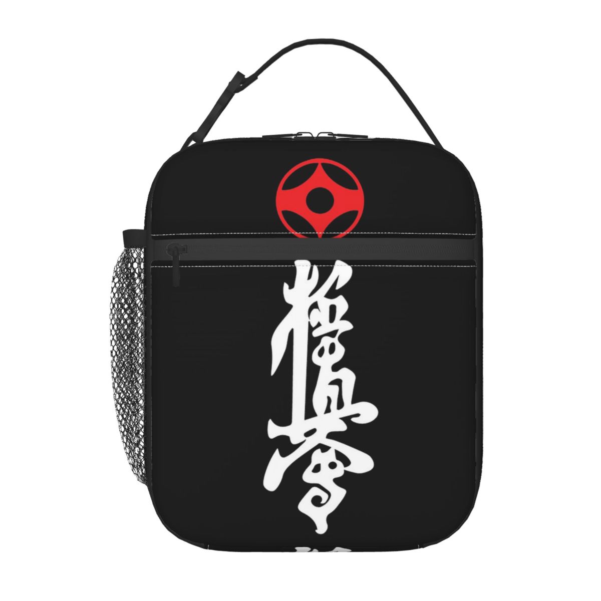 Kyokushin Kaikan Karate Symbol Kyokushinkai Dojo Insulated Lunch Bag for Women Children Food Boxes Thermal Lunch Box Tote One Size