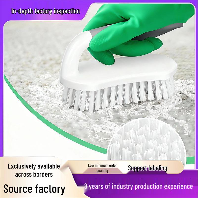 Cross-Border Household Hard Bristle Cleaning Brush for Laundry, Kitchen, and Bathroom
