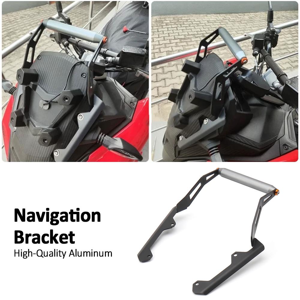 Motorcycle Windshield Stand Holder Phone Mobile Phone GPS Navigation Bracket For Aprilia SRGT200 SR GT200 GT 200 2022-2025 2024