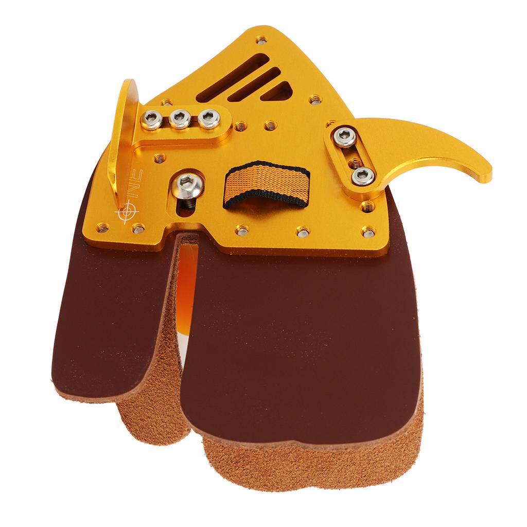 Lukostřelecký chránič prstů Lukostřelecký chránič prstů Chránič prstů pro venkovní střelbu Reflexní luk Integrovaný design Zlatohnědý