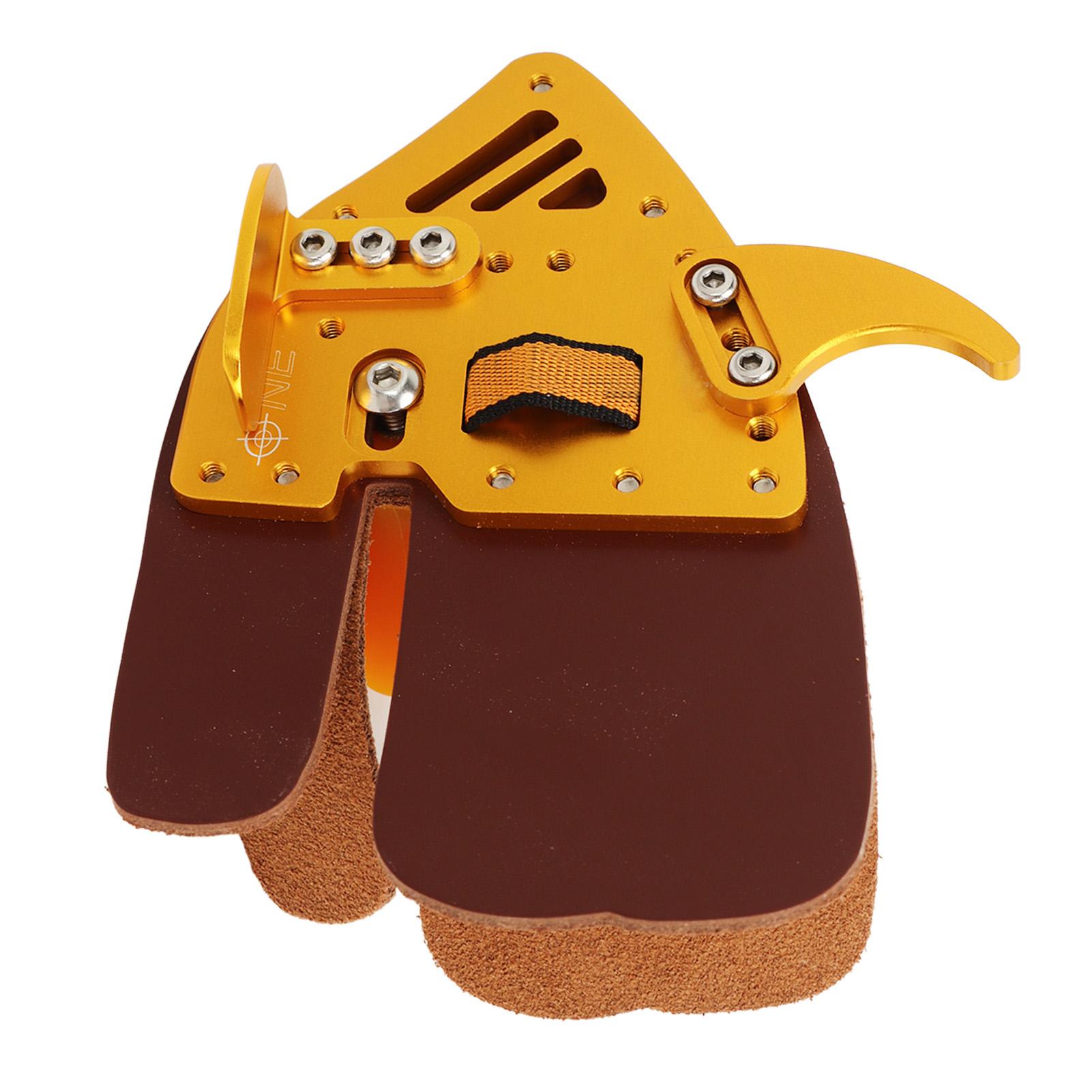 

Стрільба з лука Напальчник Стрільба з лука Захист пальців Захисник пальців для стрільби на відкритому повітрі Рекурсивний лук Інтегрований дизайн Золотисто-коричневий