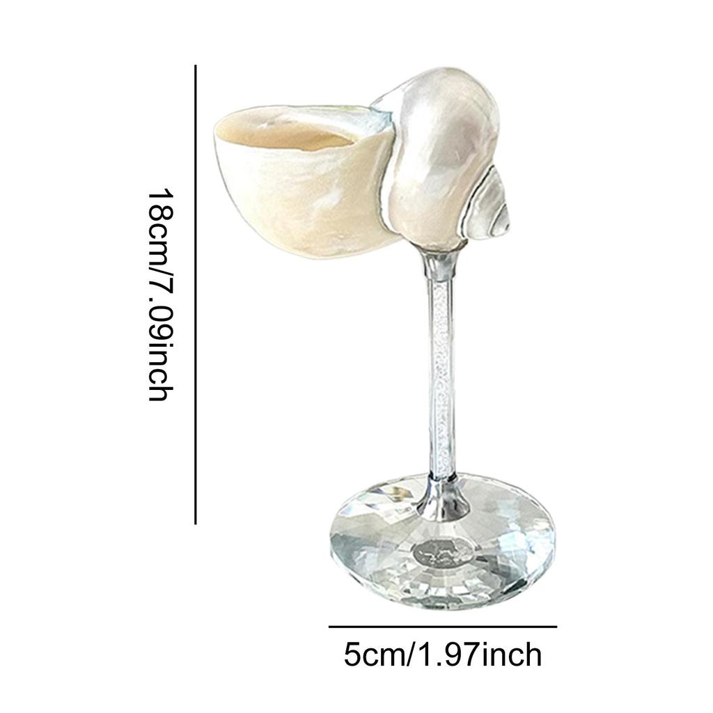 Wijnglazen in Schelpvorm Sapglas Kopje Creatief Multifunctioneel 2x7inch voor Moederdag Elegante Accessoires Handgemaakt