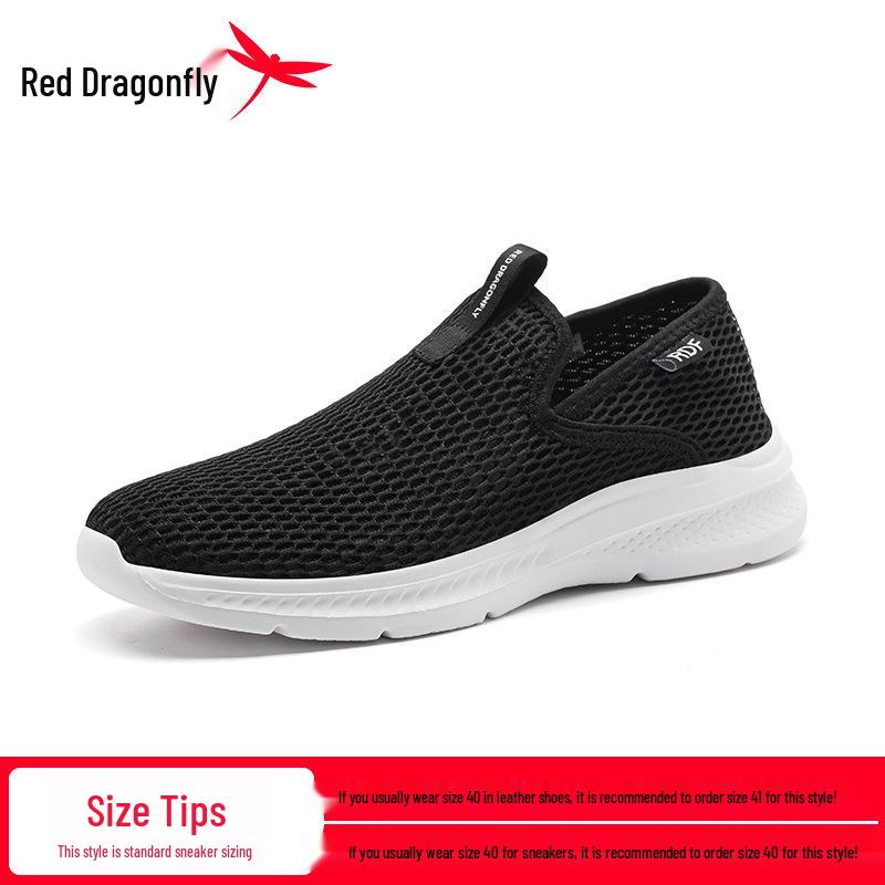 Red Dragonfly Men s Breathable Mesh Slip-On Summer Shoes 43