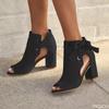 New Oversized Sandals Ladies Summer Fashion Fish Mouth Shoes Lace Up Temperament High Heels Butterfly Dew Toe Women's Sandals