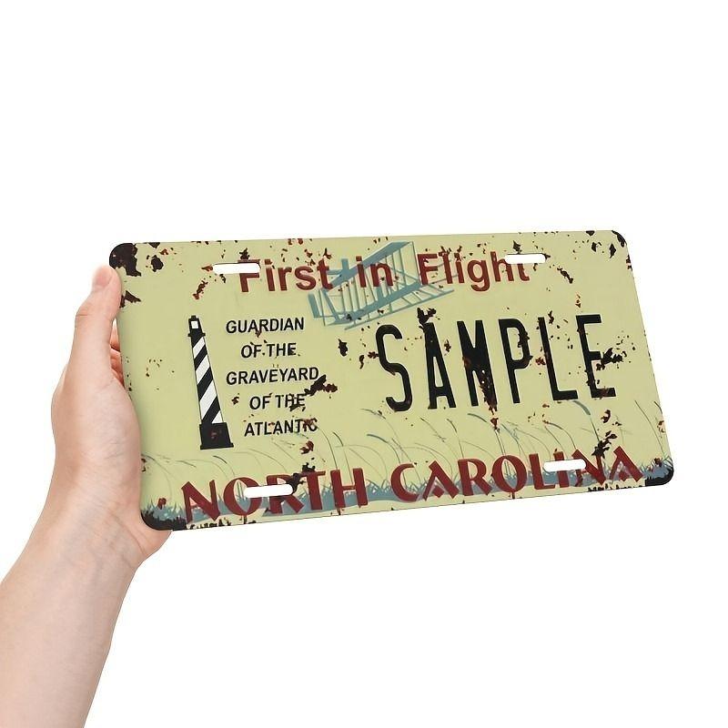 Souvenir Metal License Plate, Custom Auto Sign 15x30cm