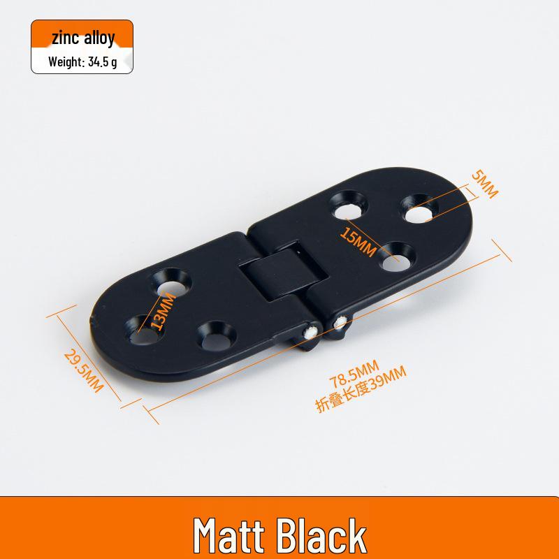 Zinc Alloy 180° Flip-Up Concealed Hinge for Foldable Bathroom and Dining Tables