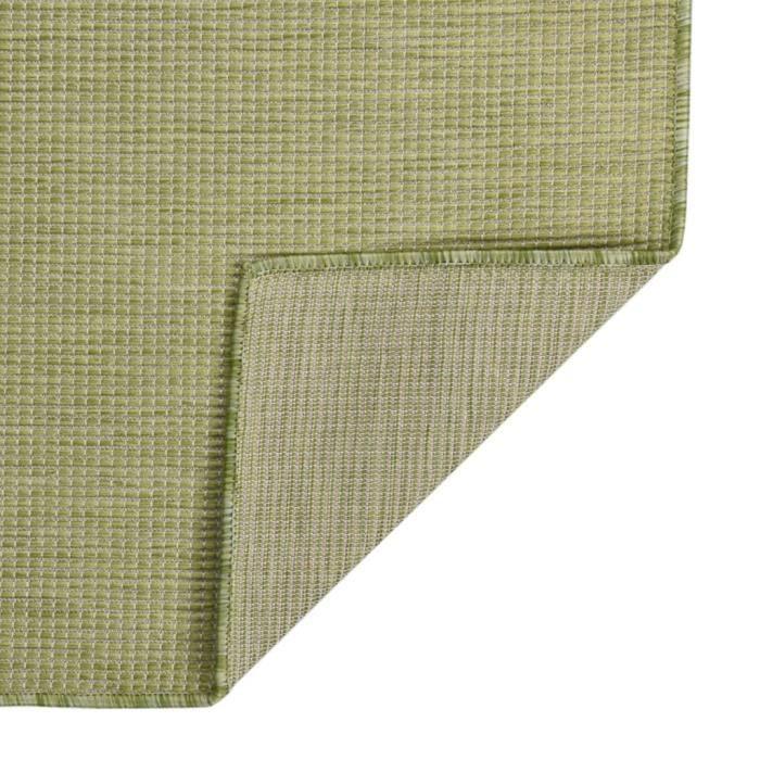 VidaXL Tapis à tissage plat d'extérieur 200x280 cm Vert