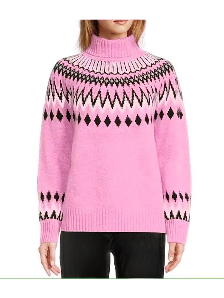 Women's Half High Neck Sweater: Fashionable Casual Colour Blocked Slim Fit Pullover Top Autumn Winter Layering Knit Luxurious Relaxed Versatile Top
