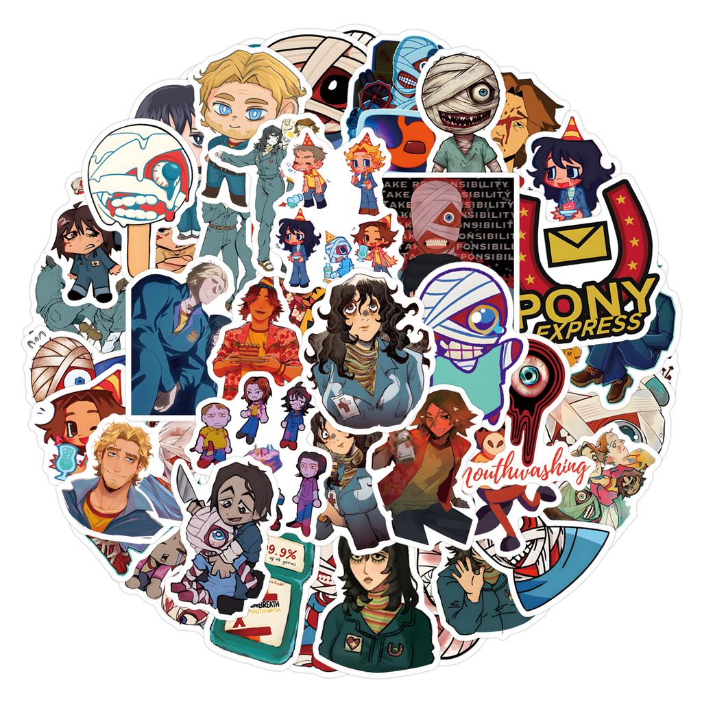 55 Mouthwashing Game Graffiti Stickers Decorative Scooter Laptop DIY Stickers