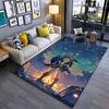 Fantasy Couple Under Stars Suitable As a Non-slip Mat for the Living Room or Bedroom Sofa