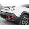 Front Fog Light Cover Trim Frame Decor for Jeep Renegade 2016-18 Accessories Red