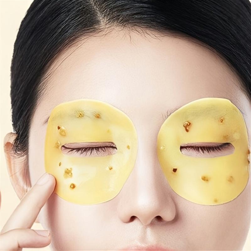 SADOER 80pcs Osmanthus Flower Eye Masks, Hydrating & Nourishing Eye Care Sheets with Glycerin, Moisturizing & Soothing Anti-wrinkle Eye Mask