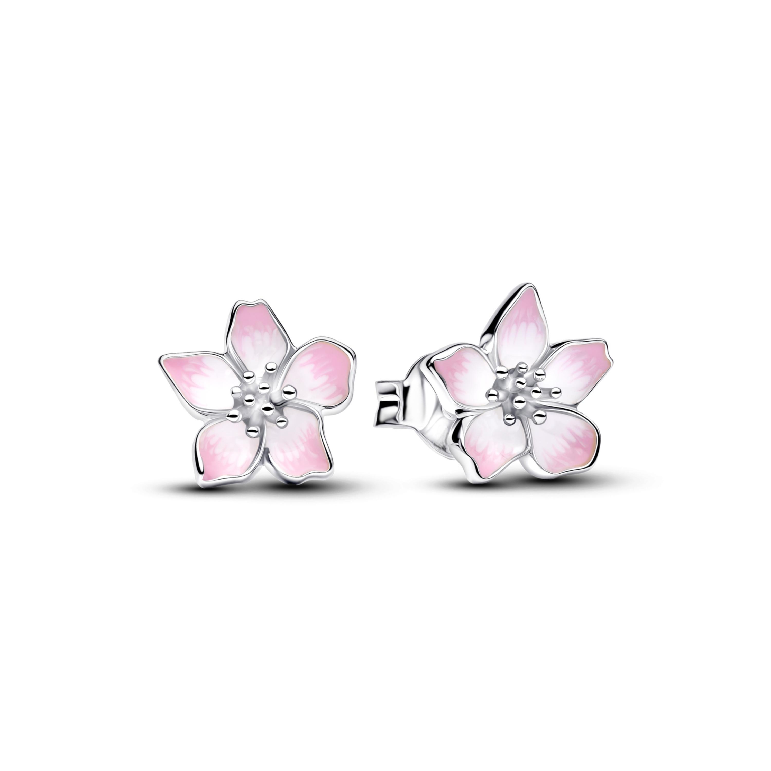 

S925 Heart Halo Bowtie Pavé Key Gem Pendant Necklace Bee Luxury Dainty Pearl Flower Open Ring Twisted Hoop Earrings Jewelry Set
