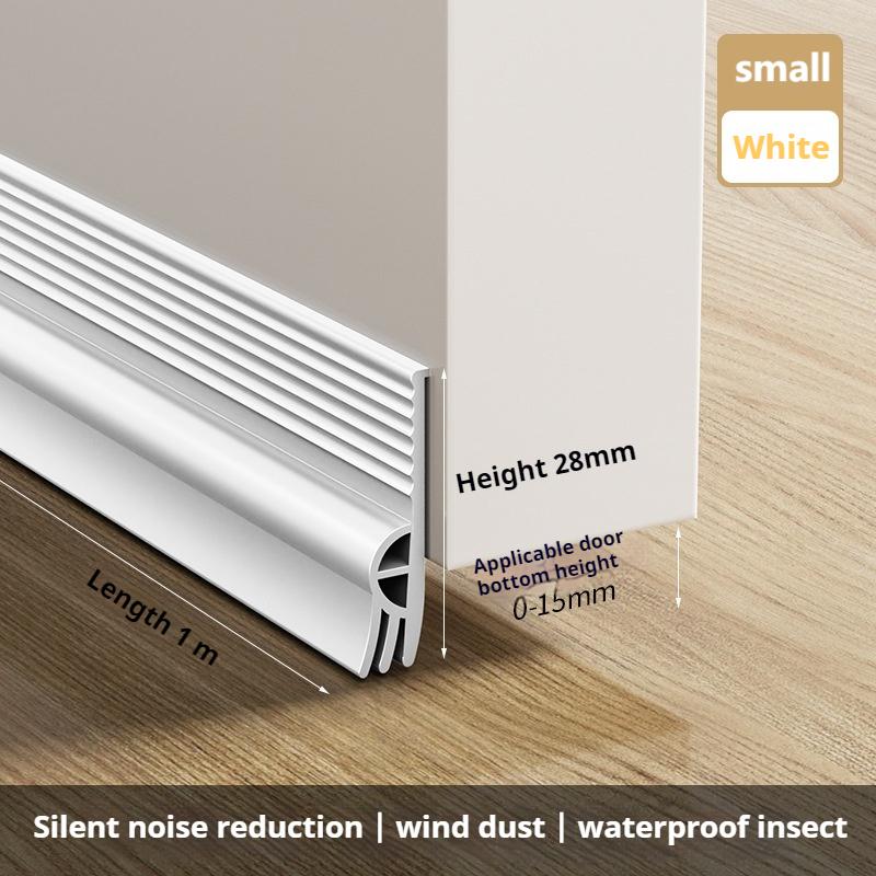 1M Door Bottom Sealing Strip TPE Flexible Cuttable Easy Installation Sliding Window Weather Stripping Triple Soundproof Strip