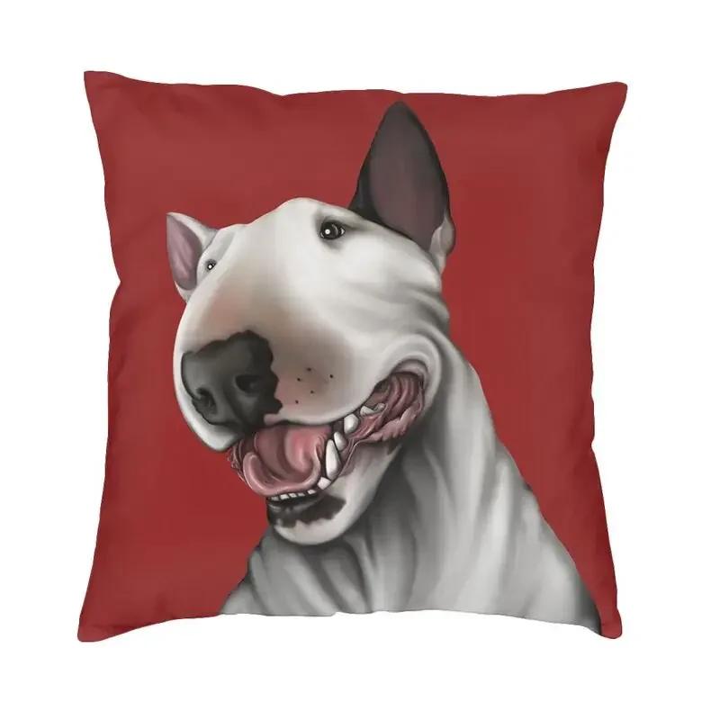 

Подходит для автомобиля, дивана, наволочки, британский бультерьер, наволочка для подушки, кавайная, милая собака 50x50cm зелёный