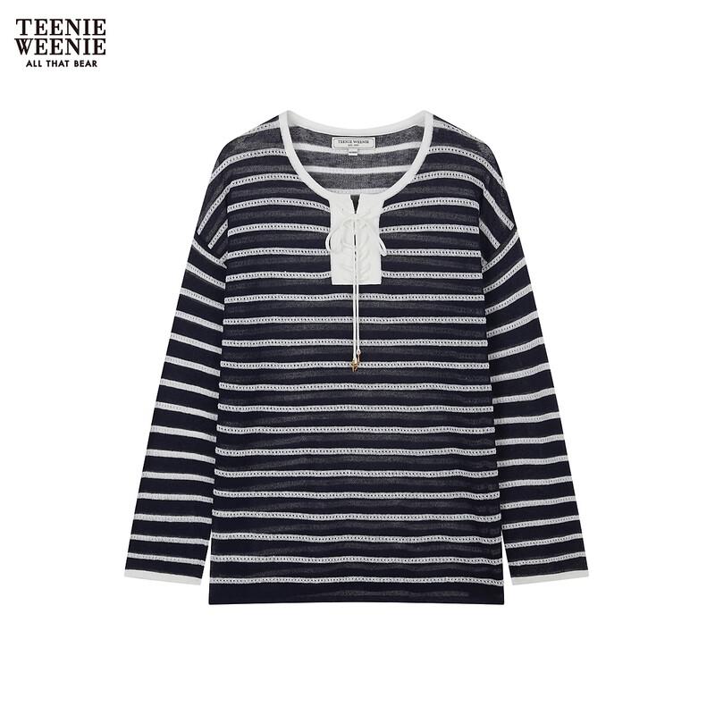 Teenie Weenie Women s Striped Bear Knit Sweater XL
