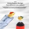 [Leak-Proof | Durable] Leak-Proof Durable Portable Sports Water Bottle with Straw | PP Material, Green & Yellow Design