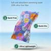 Blue Avian Toile Quick Drying Beach Towels Ultra Lightweight Fast-drying Super Absorbent It is a must-have item for summer