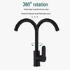 All-Copper Pull-Out Kitchen Faucet with Hot/Cold Switch - Splash-Proof Vegetable Basin Sink