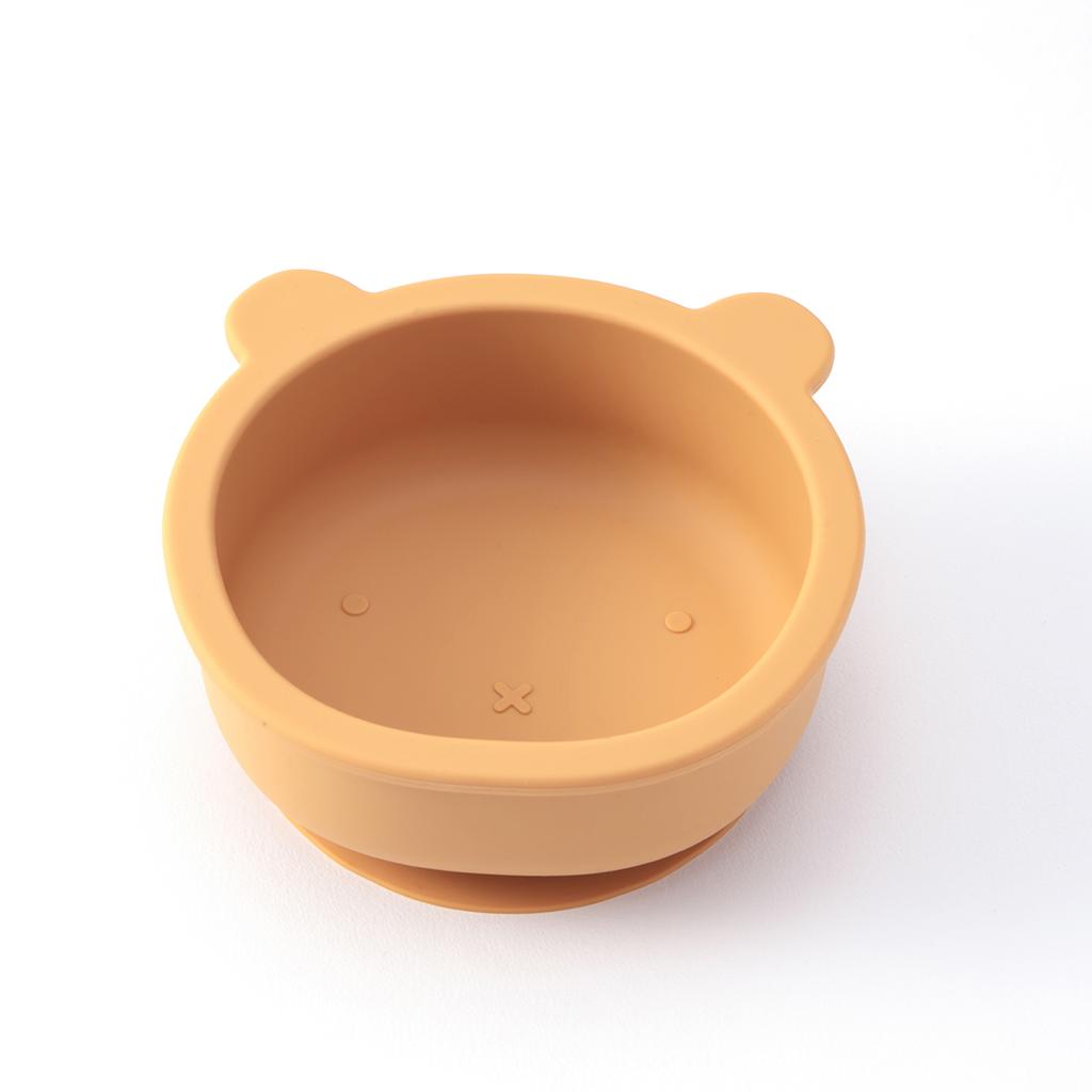 Color Kids 1PCS Cartoon Bear Silicone Bowl Toddler Self Feeding Set Suction Base BPA Free Baby Weaning Essentials