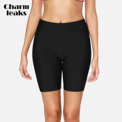 Women High Waist Bikini Tankini Bottom Solid Shorts Swimming Bottom