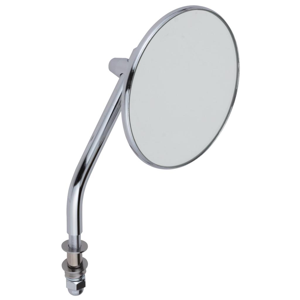 Kijima Motorcycle Parts Left and Mirror 1 for Certified Chrome Mirror, Round, Right, Finish, 101mm, Piece, Harley, '07 Compatible, Plated, HD-07141