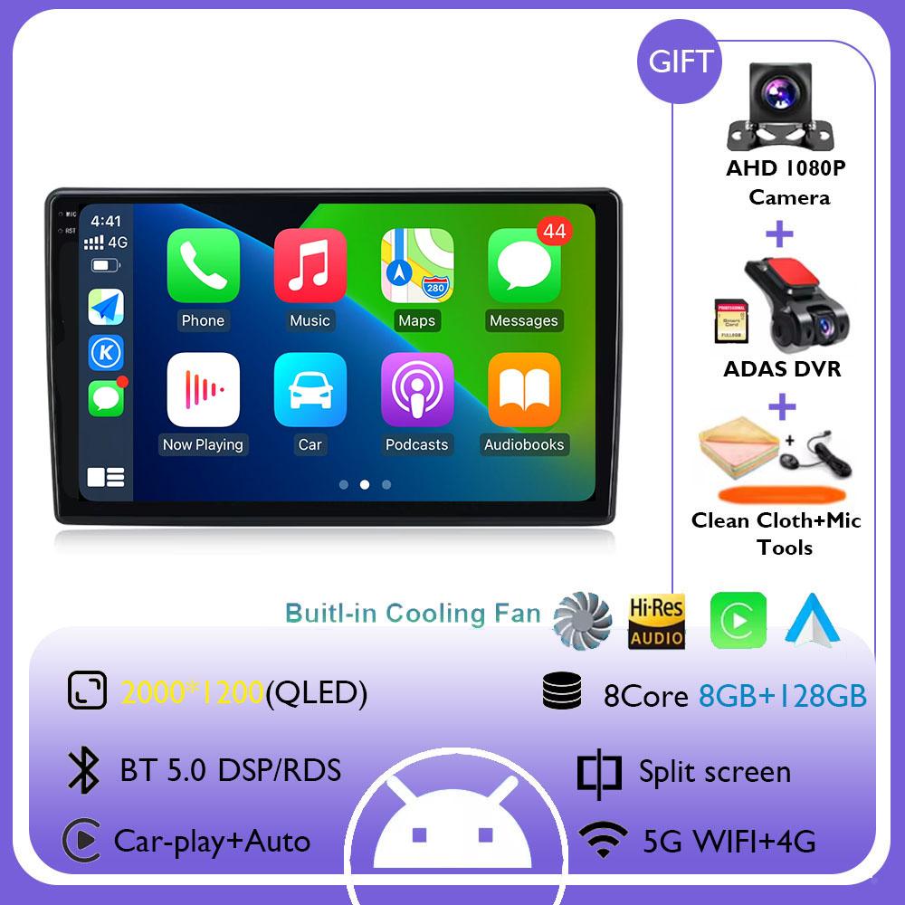 9Inch For Kia Ceed 2007 2008 2009  Android 14 Wireless Carplay Auto Car Radio Multimedia Video Player Navigation GPS DSP 4G+WIFI