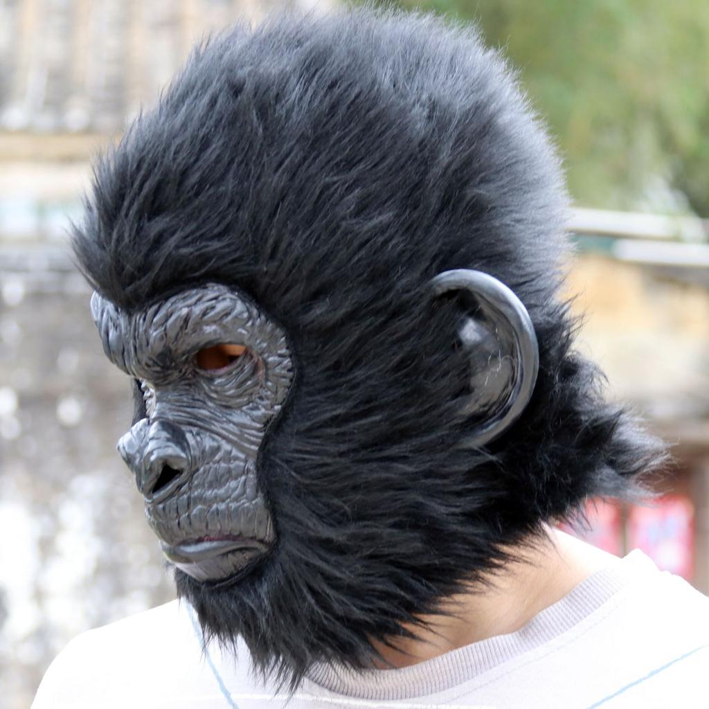 Gorilla King Kong Mask Animal Headgear Halloween Latex Mask Horror Performance Prop