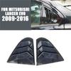 Carbon Fiber Look Window Louver Shutter Cover Side Vent For Mitsubishi Lancer