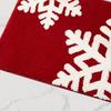 Christmas Bathroom Rug Xmas Snowflake Door Mat Flannel Floor Mat Absorbent