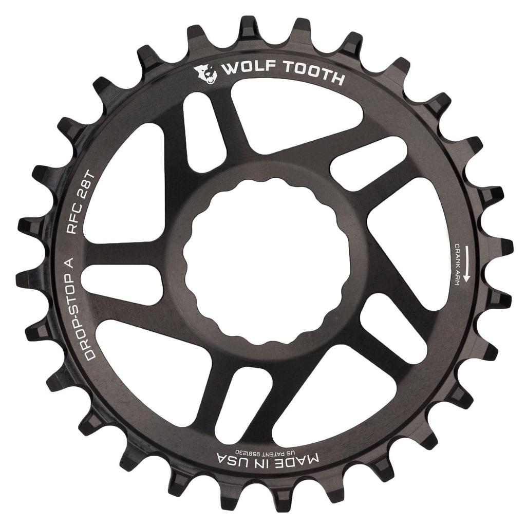Wolf Tooth Direct Mount Chainring for Race Face Cinch B 32T 0mm Offset Drop-Stop