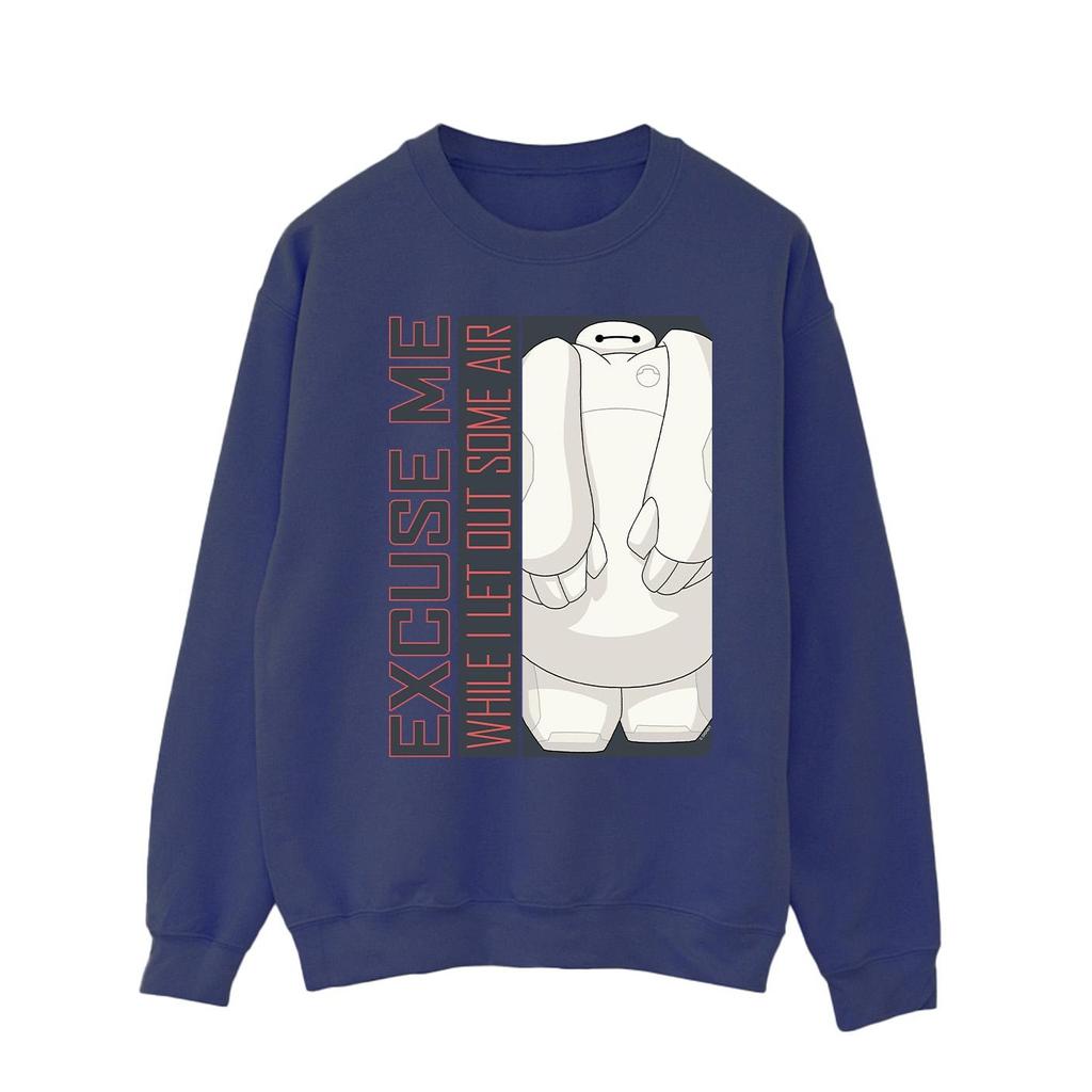 Disney Mens Big Hero 6 Baymax Excuse Me Some Air Sweatshirt