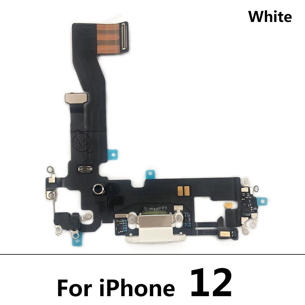 For iPhone 11 12 13 Pro Max 12 Pro USB With Micro Charging Port Charger Dock Flex Cable With IC Microphone Board Replacement