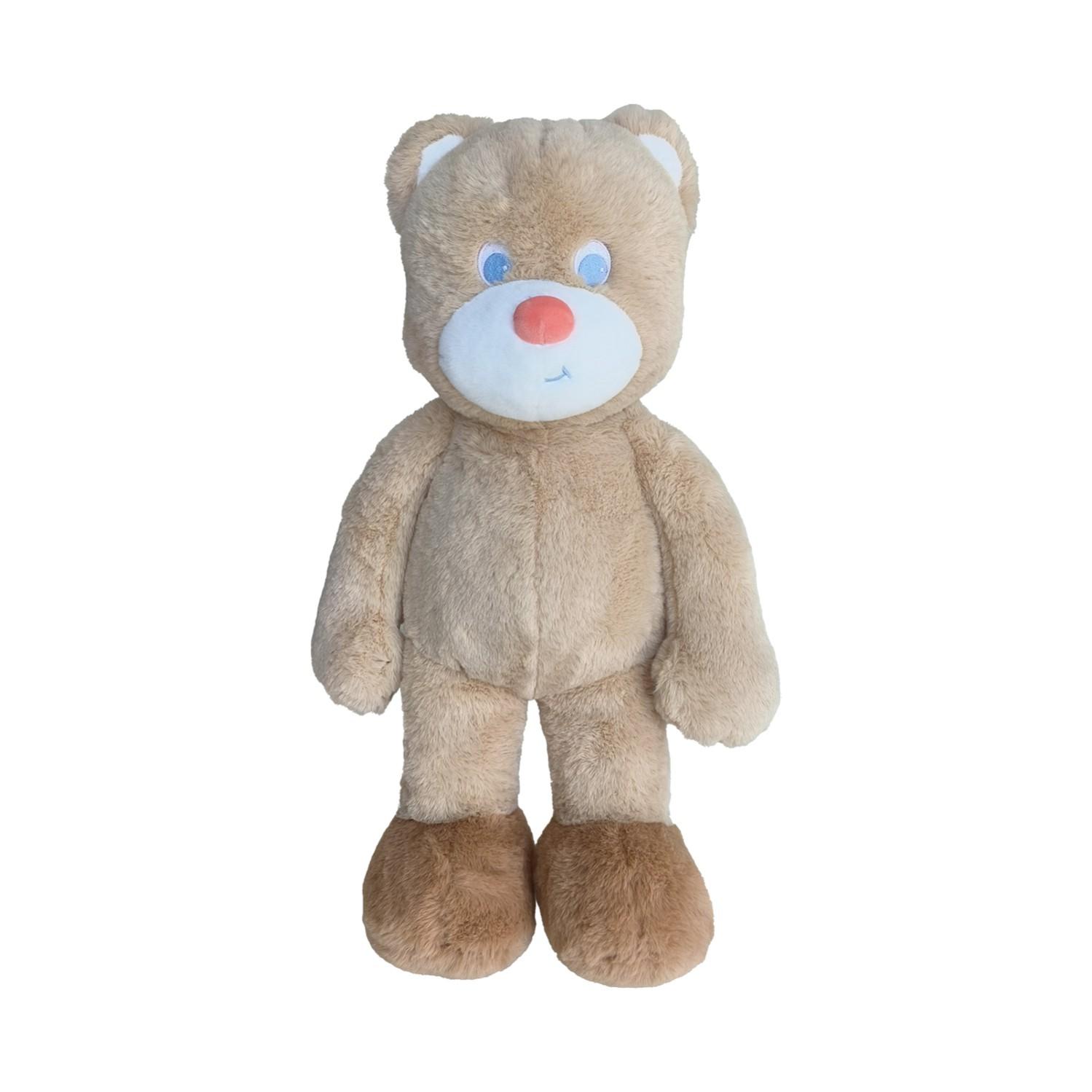

Beige blue-eyed bear doll, dressing doll about 45cm in total length