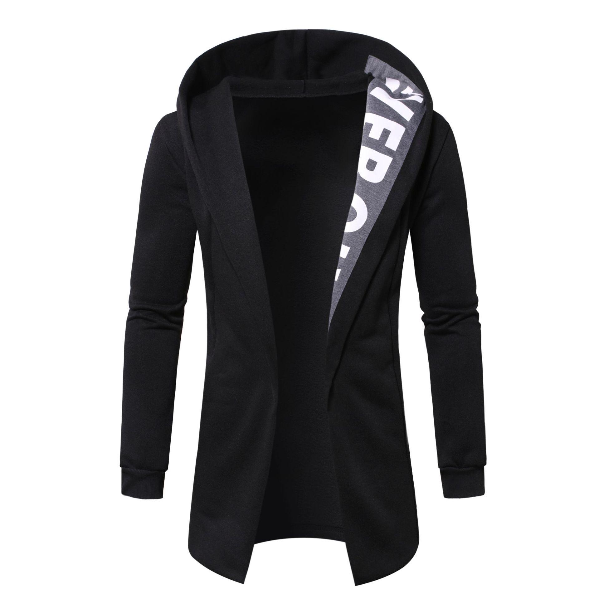 European Plus Size Men s Hoodie - Fast Selling, Stylish Letter Patchwork Design, W39 Extra Large