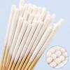 30/90Pcs Disposable Longer Cotton Swab Brush Lint Free Micro Brushes Wood Cotton Cotton Swab Brush Make Up Brushes
