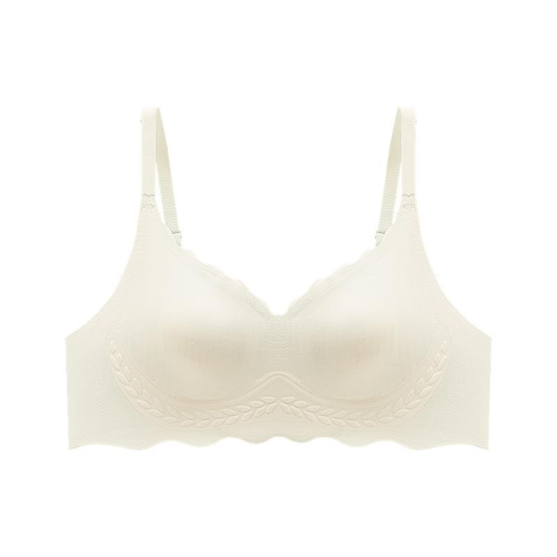 

fashion Traceless underwear women s thin large breasts show small steel rims, beautiful back vest, small breasts gather bras 2XL шампанского