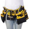 Yellow & Black Wear-Resistant Oxford Cloth Double Waist Tool Bag for Electricians
