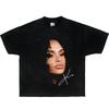 Kehlani Face Boxy Vintage Boxy T-shirt maglietta oversize streetwear y2k