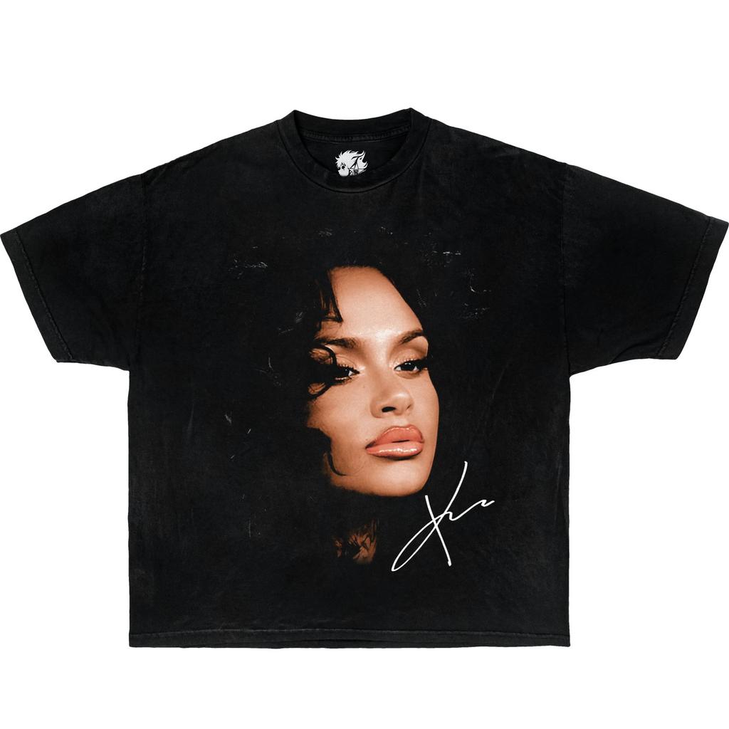 Kehlani Face Boxy Vintage Boxy T-shirt maglietta oversize streetwear y2k
