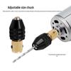 Self-Tightening Micro Electric Drill Chuck for Woodworking, 2.35-3.17mm Tail Hole