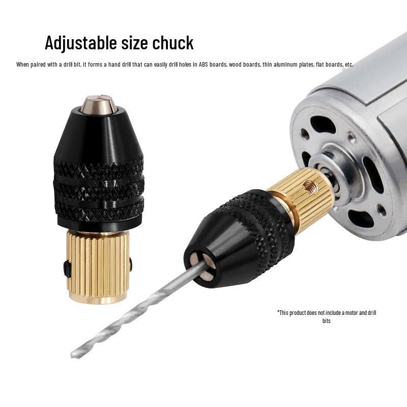Self-Tightening Micro Electric Drill Chuck for Woodworking, 2.35-3.17mm Tail Hole