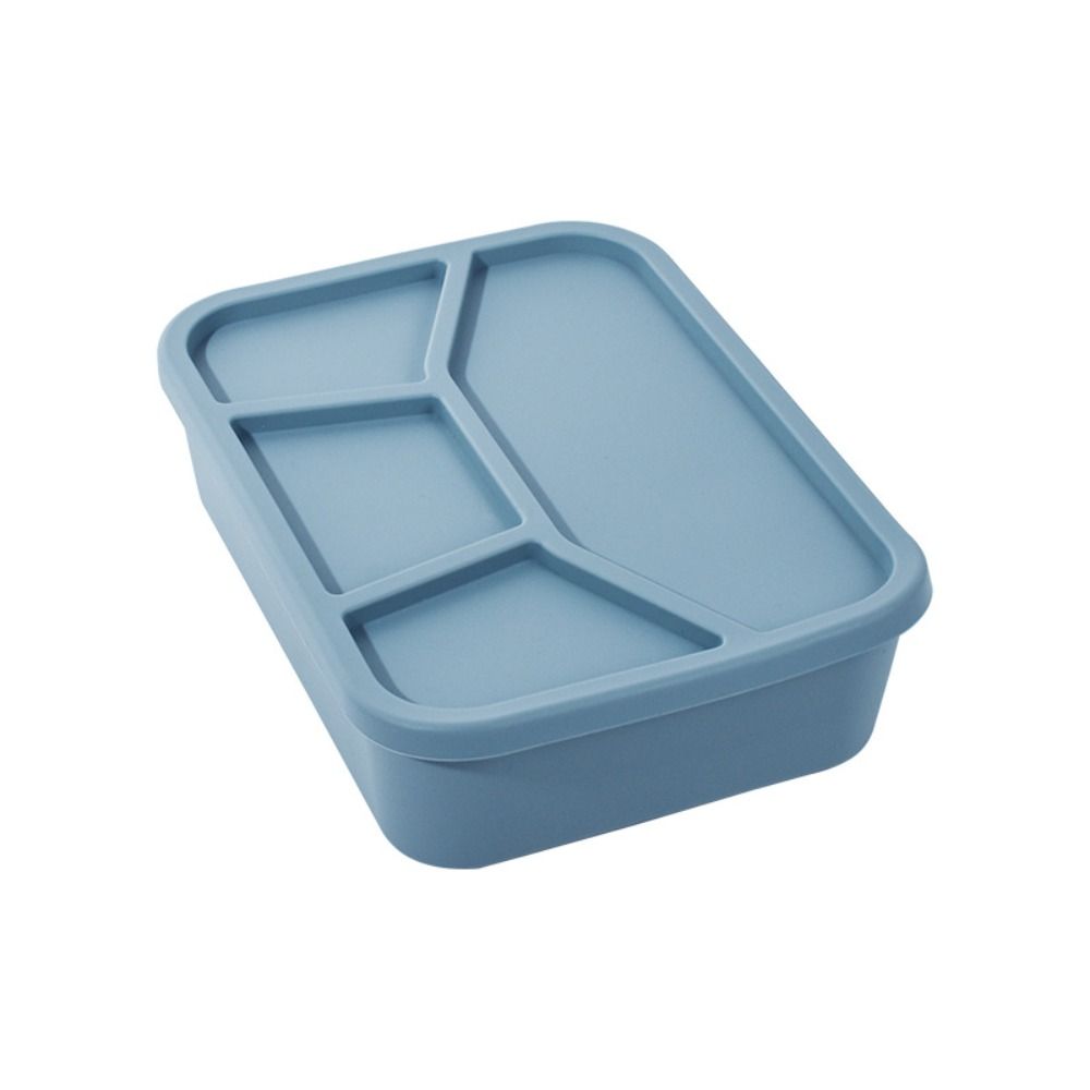 Fresh-keeping Food Storage Container 4 Grids Picnic Fresh Box Easy-to-Clean Snack Box  Camping