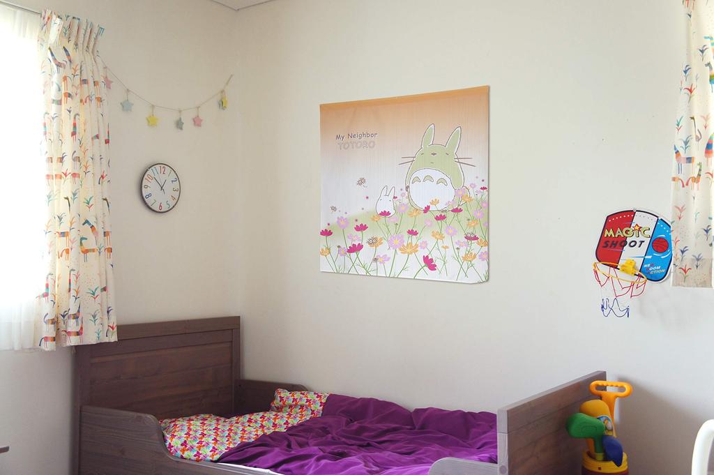 Noren Kobo Neighbor Four Seasons Plants Totoro Noren 85cm Wide X 90cm Stylish Room Short Cosmos and 11236 "My Totoro" Tapestry, Long, Divider, Size,
