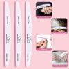 High-grade Double-sided Half-moon Nail File: Washable & Durable Sanding Strip