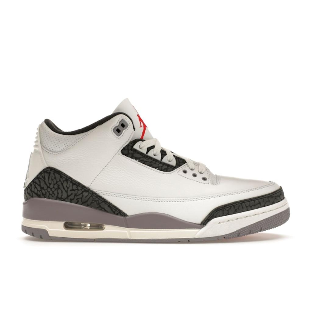 Air Jordan 3 Retro Cement Grey Men Sneakers White Summit-White Fire-Red CT8532-106