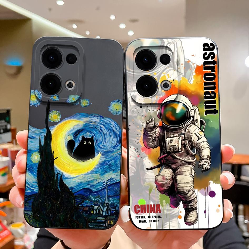 Pentru Oppo Reno13 Pro 12F Realme C75 Realme 14 Pro Plus F27 A3 NFC A40 A40m A60 Huse Drăguț Panda Broască Silicon Lichid Moale Anti-Alunecare Husă Pentru Oppo Carcasă