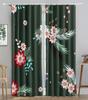 New Cheap Pink Flower Fish Green Peacock Curtain Bedroom Hotel Window High Shading  New Fashion Beautiful Color Pattern 2 Panel