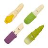 Latex Dog Teething Toy Squeaky Dog Chew Toy Cute Banana Sugarcane Bamboo Shoot Dog Teeth Cleaning Toy for Puppies Aggressive Chewers Interactive Play